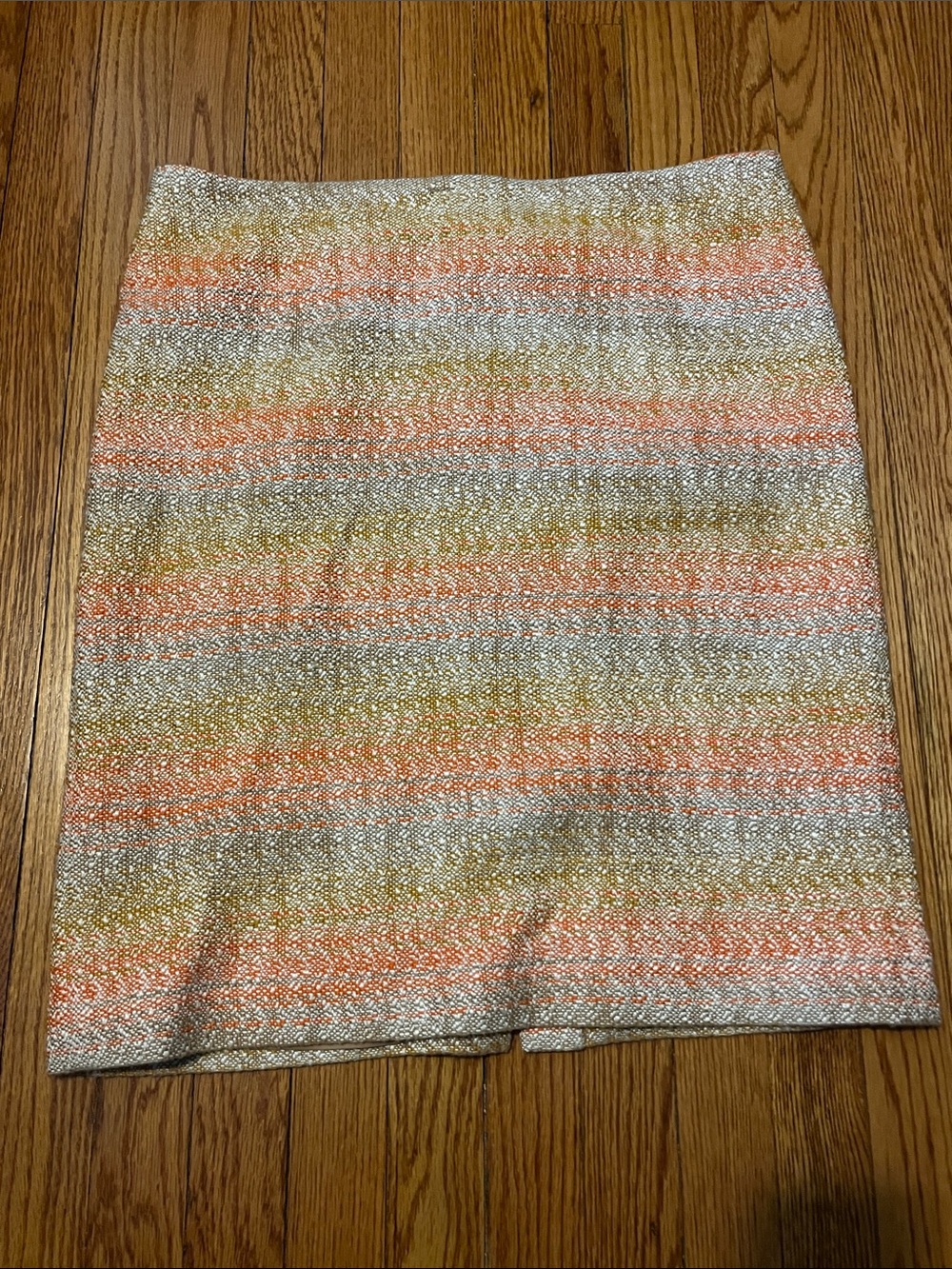 Talbots Striped Multicolor Tweed Pencil Skirt - Women